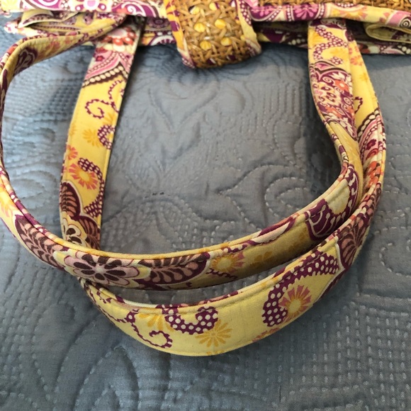 Vera Bradley rattan tote w/clutch - Picture 8 of 8